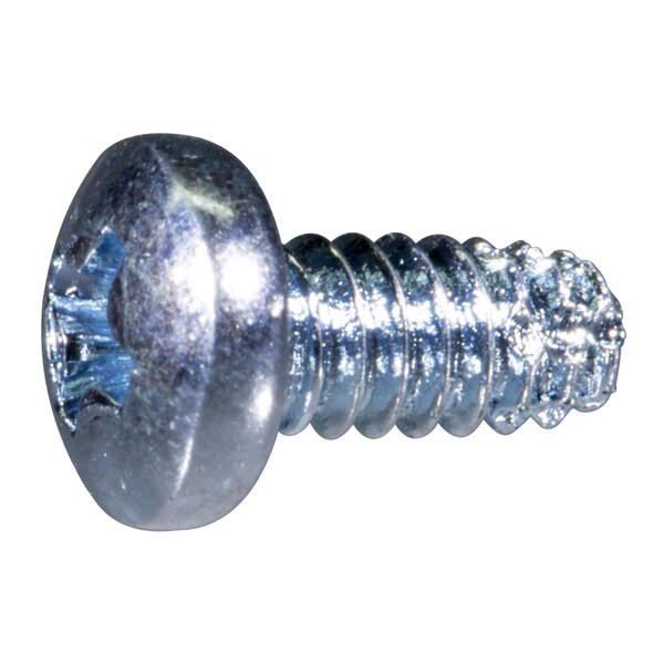 Midwest Fastener Sheet Metal Screw, #4 x 1/4 in, Zinc Plated Steel Pan Head Phillips Drive, 25 PK 931568 - main